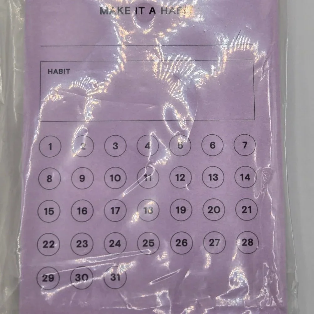 Post-it Noted Habit Tracker Sticky Notes Lilac 2.9 x 4 Inch 100 Sheets 1 Pack